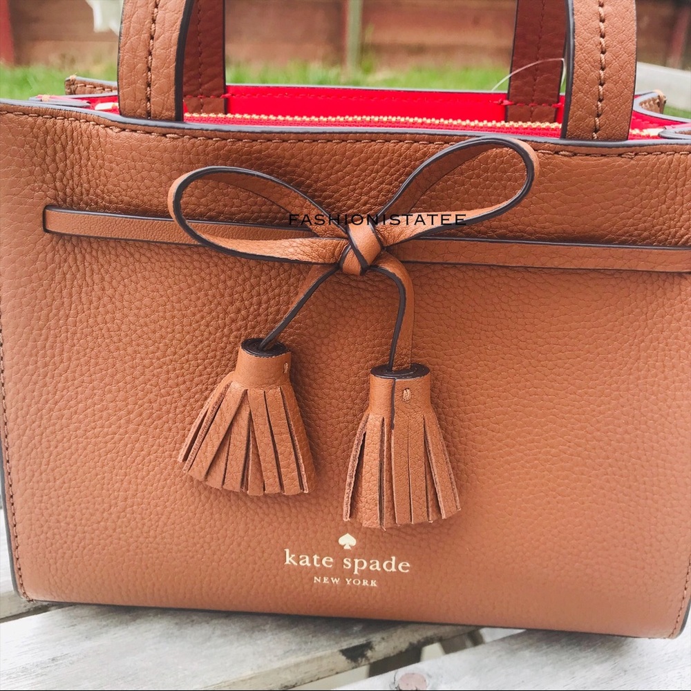 Kate spade New hayes Mini Satchel warm ginger NWT - Picture 3 of 8